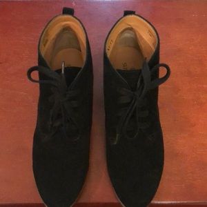 Black Suede booties size 7.5